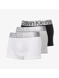 Bokserki Calvin Klein Steel Cotton Trunk 3-Pack Black/ White/ Grey Heather