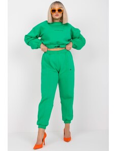 ModaMia Zielony dresowy komplet plus size ze spodniami Maleah