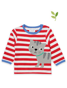 Toby Tiger Koszulka "Cat" w kolorze czerwono-białym