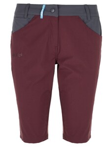 Damskie spodnie outdoorowe 3/4 Kilpi SYLANE-W ciemnoczerwone