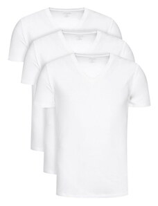 T-shirt męski Calvin Klein 000NB4012E BIAŁY 3PACK (S)