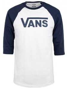 T-Shirt Vans Classic Raglan white-dark blue
