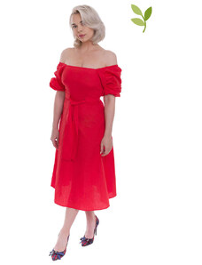 NA-KD Sukienka w kolorze czerwonym