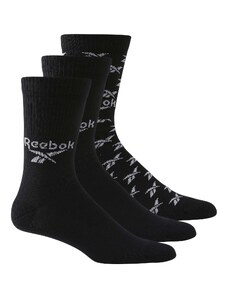 Skarpety za kostkę Reebok CL FO Crew Sock 3P Gg6683 – Czarny