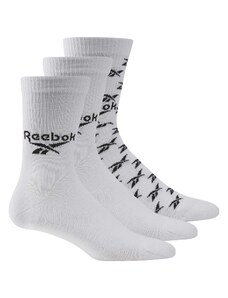 Skarpety za kostkę Reebok CL FO Crew Sock 3P Gg6682 – Biały