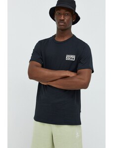 Converse t-shirt bawełniany kolor czarny z nadrukiem 10021134.A01-001