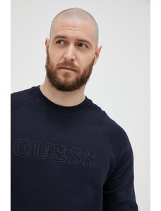 Guess bluza ALDWIN męska kolor granatowy z aplikacją Z2YQ27 KAIJ1
