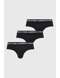 Karl Lagerfeld slipy 225M2102 (3-pack) męskie kolor czarny