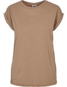 URBAN CLASSICS Ladies Extended Shoulder Tee - softtaupe