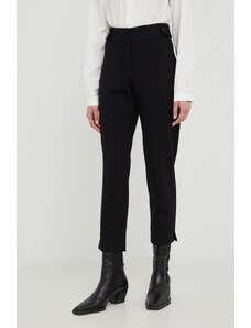 MICHAEL Michael Kors spodnie MU230C545F damskie kolor czarny proste high waist