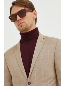 Gucci okulary przeciwsłoneczne męskie kolor bordowy