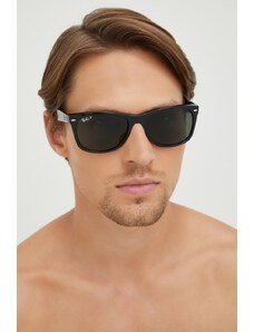 Ray-Ban okulary przeciwsłoneczne NEW WAYFARER męskie kolor czarny 0RB2132