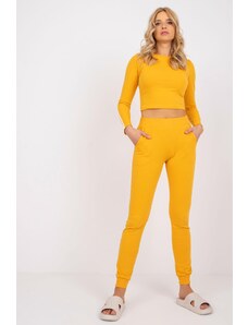 ModaMia Jasnopomarańczowy komplet ze spodniami Nias RUE PARIS