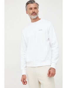 Calvin Klein bluza męska kolor biały z nadrukiem