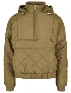 URBAN CLASSICS Ladies Oversized Diamond Quilted Pull Over Jacket - tiniolive