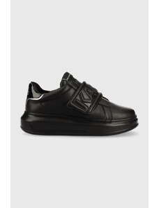 Karl Lagerfeld sneakersy skórzane KAPRI kolor czarny