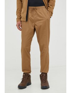 Columbia spodnie męskie kolor brązowy