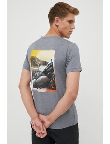 Columbia t-shirt sportowy Tech Trail Graphic kolor szary