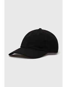Lacoste czapka kolor czarny gładka
