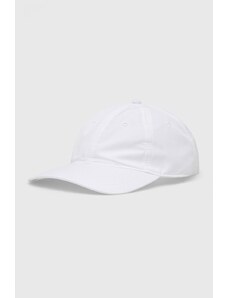 Lacoste czapka kolor biały gładka