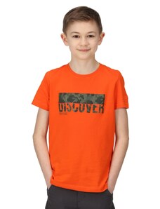 Dziecięca bawełniana koszulka Regatta BOSLEY V pomarańczowa