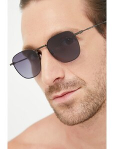 Tommy Hilfiger okulary przeciwsłoneczne męskie kolor granatowy