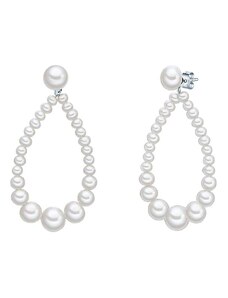The Pacific Pearl Company Srebrne kolczyki-wkrętki z perłami
