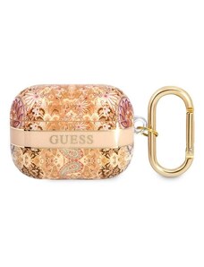 Guess GUAPHHFLD AirPods Pro cover złoty/gold Paisley Strap Collection