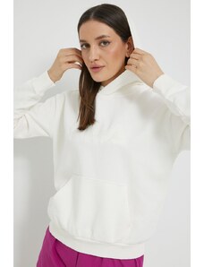 Fila bluza damska kolor biały z kapturem gładka
