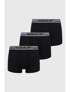 Reebok bokserki (3-pack) męskie kolor czarny