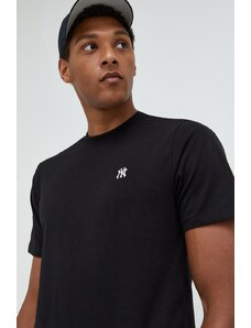 47 brand t-shirt bawełniany MLB New York Yankees kolor czarny gładki BB017TEMBRT562256JK