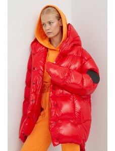 MMC STUDIO kurtka puchowa Jesso Gloss kolor czerwony zimowa oversize