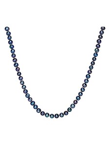 The Pacific Pearl Company Naszyjnik perłowy w kolorze granatowym - dł. 90 cm