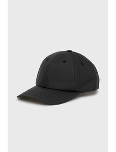 Rains czapka z daszkiem 13600 Cap kolor czarny gładka 13600.01-01.Black