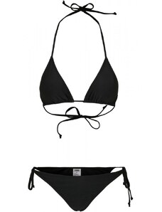 Damskie stroje kąpielowe Urban Classics Recycled Triangle Bikini - czarne