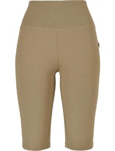 URBAN CLASSICS Ladies Organic Stretch Jersey Cycle Shorts - khaki