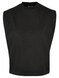 URBAN CLASSICS Ladies Orgnaic Heavy Pleated Shoulder Top - black