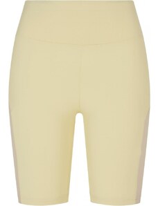 URBAN CLASSICS Ladies Color Block Cycle Shorts - softyellow/softseagrass