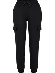 Damskie spodnie dresowe Urban Classics Cargo Sweat Pants - czarne
