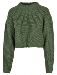 URBAN CLASSICS Ladies Wide Oversize Sweater - salvia