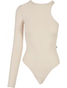 URBAN CLASSICS Ladies Organic Stretch Asymmetric Body - whitesand