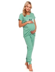 DN Nightwear Piżama ciążowa Best mom zielona