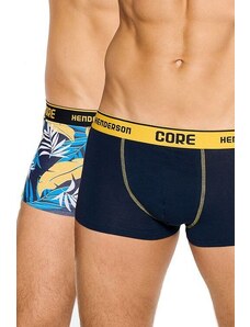 Henderson 2pack Męskie bokserki Neon Core niebiesko-żółte
