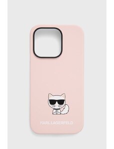 Karl Lagerfeld etui na telefon iPhone 14 Pro 6,1" kolor różowy