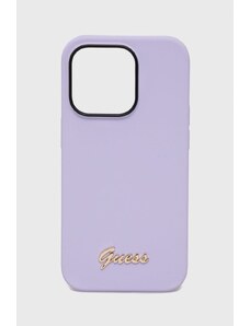 Guess etui na telefon iPhone 14 Pro 6,1" kolor fioletowy