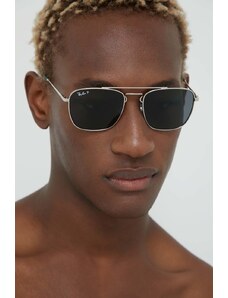 Ray-Ban okulary przeciwsłoneczne męskie kolor srebrny