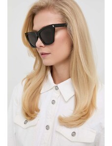 Saint Laurent okulary przeciwsłoneczne damskie kolor czarny