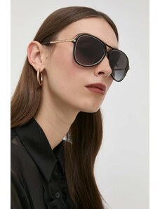 Michael Kors okulary przeciwsłoneczne BRECKENRIDGE damskie kolor czarny 0MK2176U