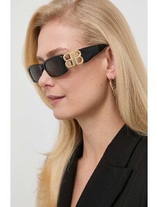 Balenciaga okulary przeciwsłoneczne damskie kolor czarny BB0096S