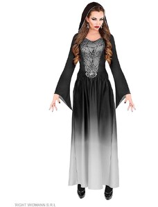 Widmann Sukienka kostiumowa "GOTHIC LADY" w kolorze srebrno-czarnym